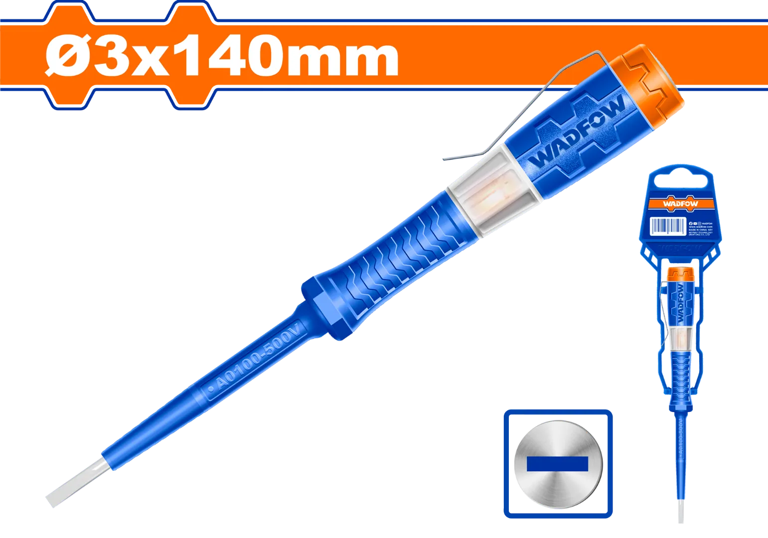 Bút thử điện 3x140mm-Wadfow WTP2901