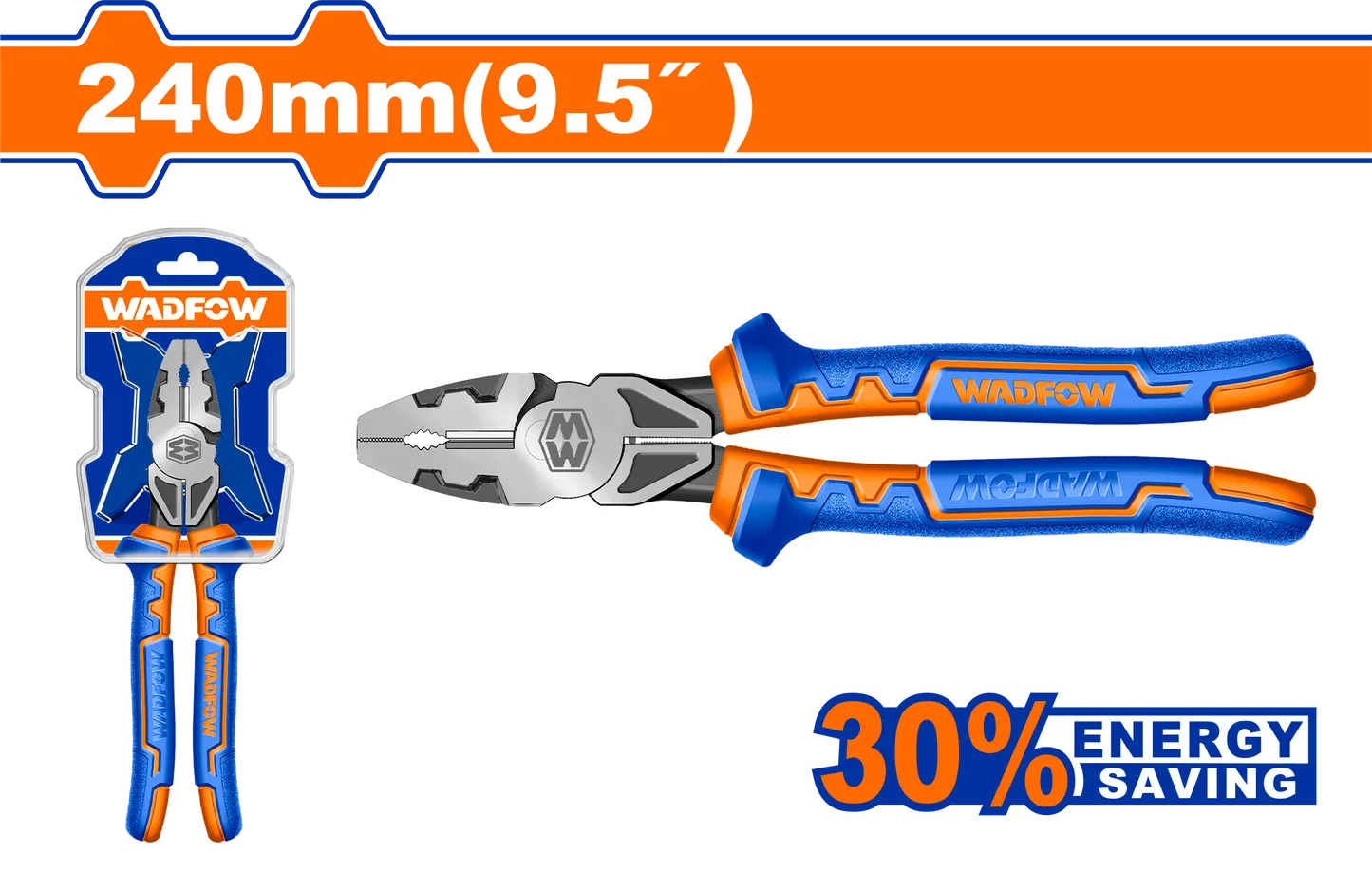Kìm răng cao cấp 240mm(9.5")-Wadfow WPL1719