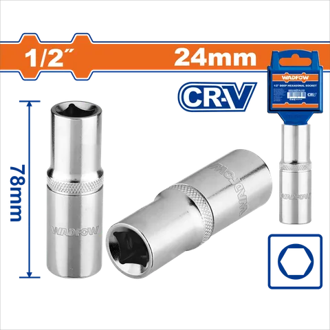 Đầu tuýp dài 1/2"-24mm-Wadfow WSC7224