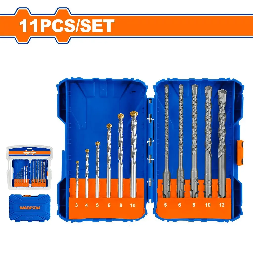 Bộ 11 mũi khoan bê tông WADFOW WMJ6511