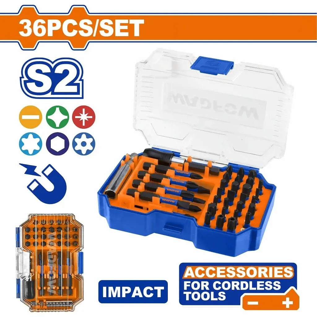 Bộ 36 mũi bắt vít đóng -Wadfow WBS4B36
