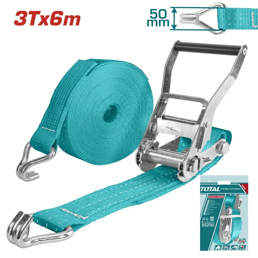 Dây đai xanh 3Tx6m 
móc J -TOTAL-THTRS3061