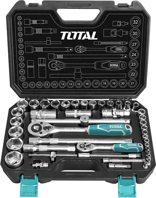 Bộ 44 tuýp & cần 2 chiều -TOTAL-THT421441