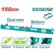 Thước thủy kèm theo nam châm hút 150cm -TOTAL-TMT215056