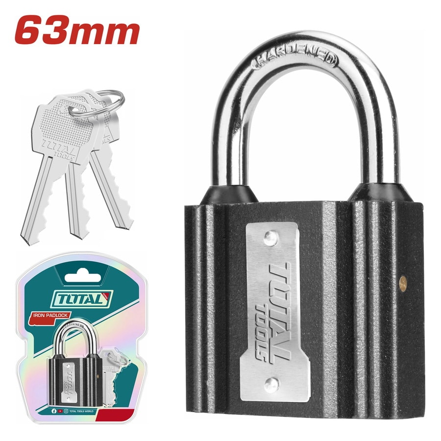 Ổ khóa sắt 63mm-TOTAL-TLK31631