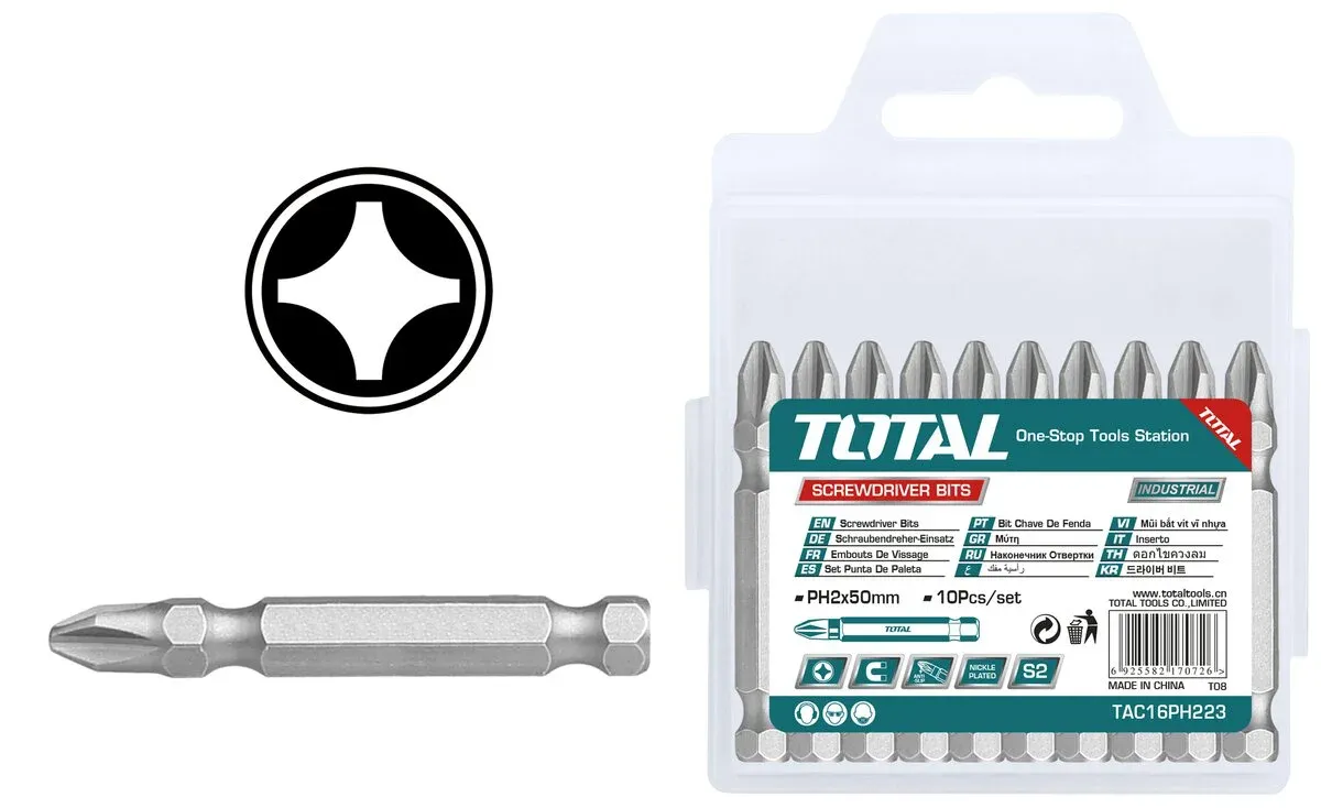 Mũi bắt vít vĩ nhựa -TOTAL-TAC16PH213