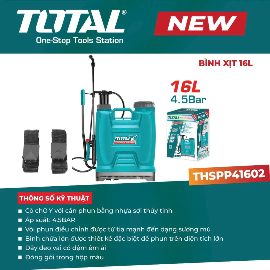 Bình xịt 16L-TOTAL-THSPP41602
