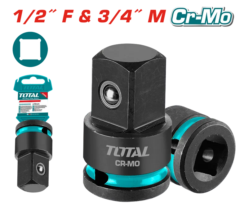 Đầu chuyển đổi đầu tuýp 1/2"(F) X 3/4"(M)-TOTAL-THIAD1234