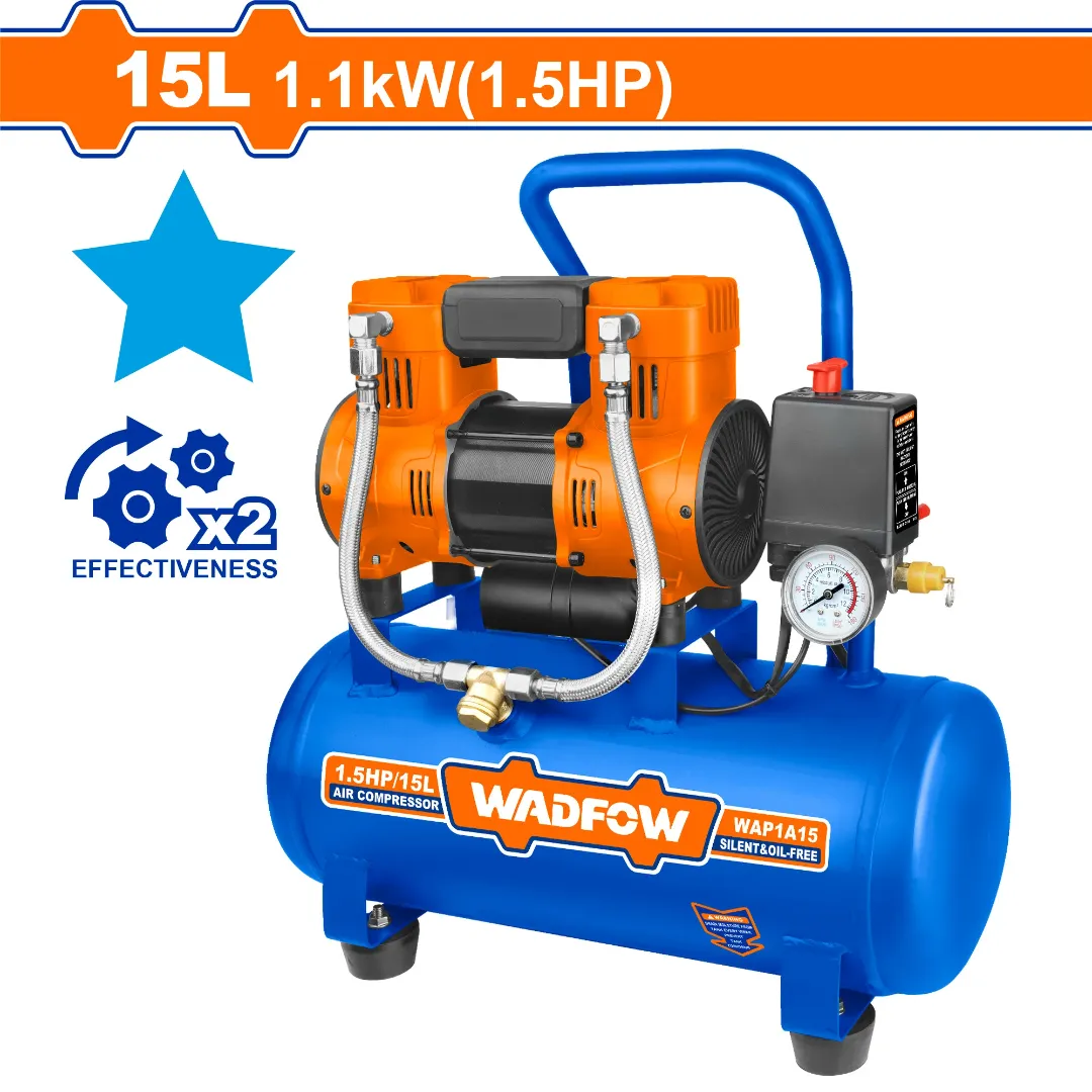 Máy nén khí (không dầu) 1100W-15L Wadfow WAP1A15