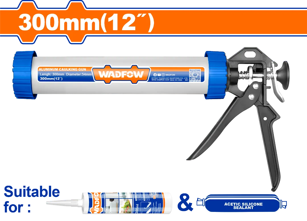 Súng nhôm bắn keo silicone 300mm(12")-Wadfow WCG5312
