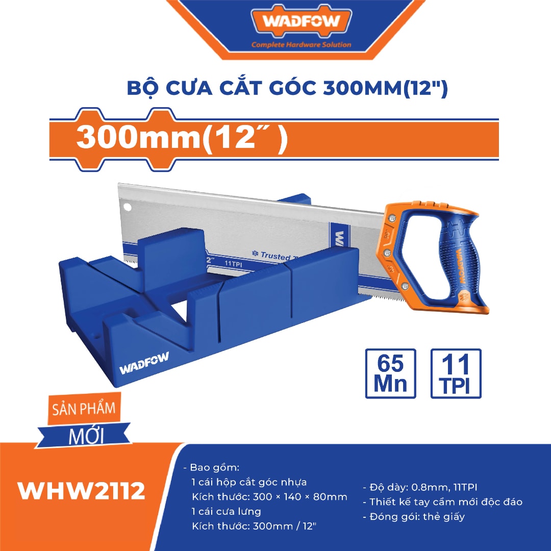 Bộ cưa cắt góc 300mm(12")-Wadfow-WHW2112