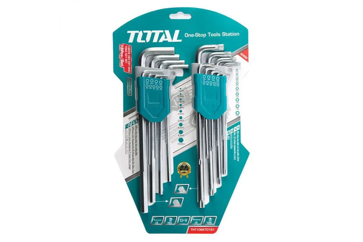 Bộ 18 lục giác và lục giác bông -TOTAL-THT106KT0181