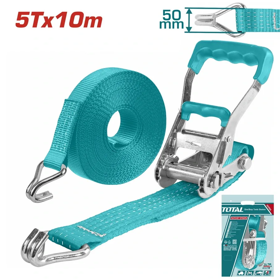 Dây đai xanh 5Tx10m 
móc J -TOTAL-THTRS5101