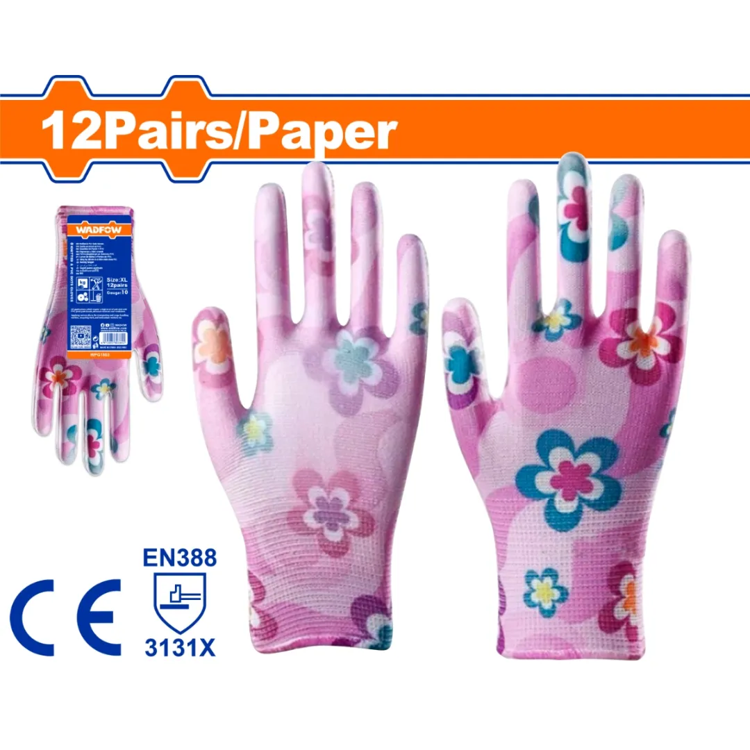 Găng tay phủ PU in hình XL-Wadfow WPG1802