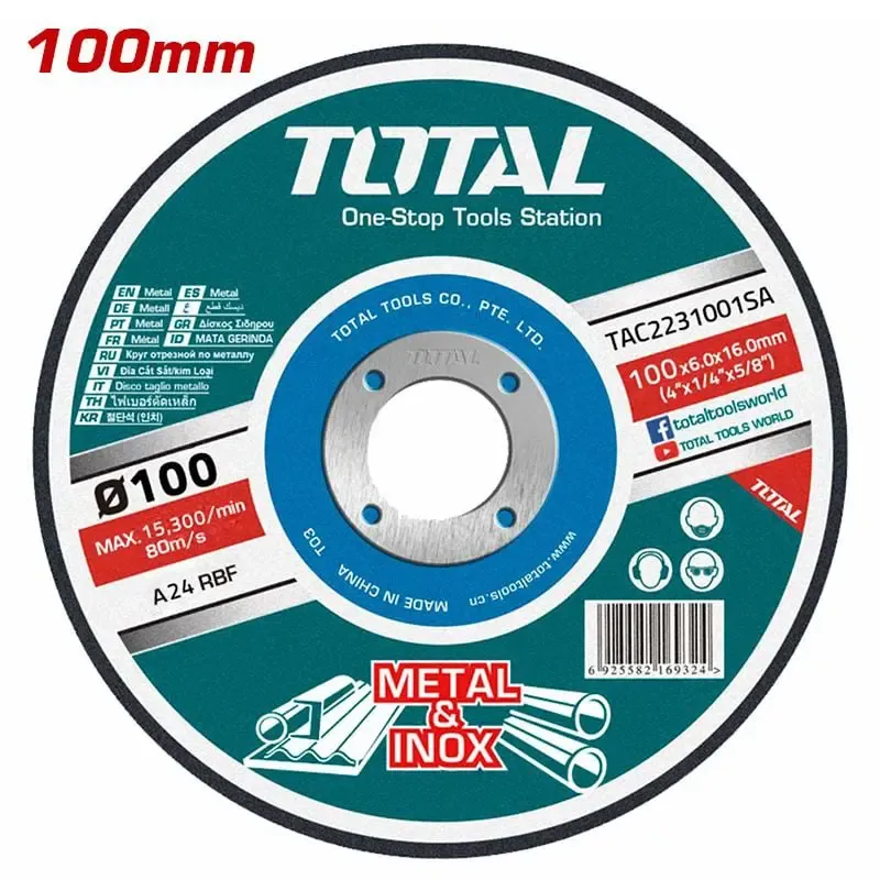 Đĩa mài 
kim loại 
100mm (4'') -TOTAL-TAC2231001SA