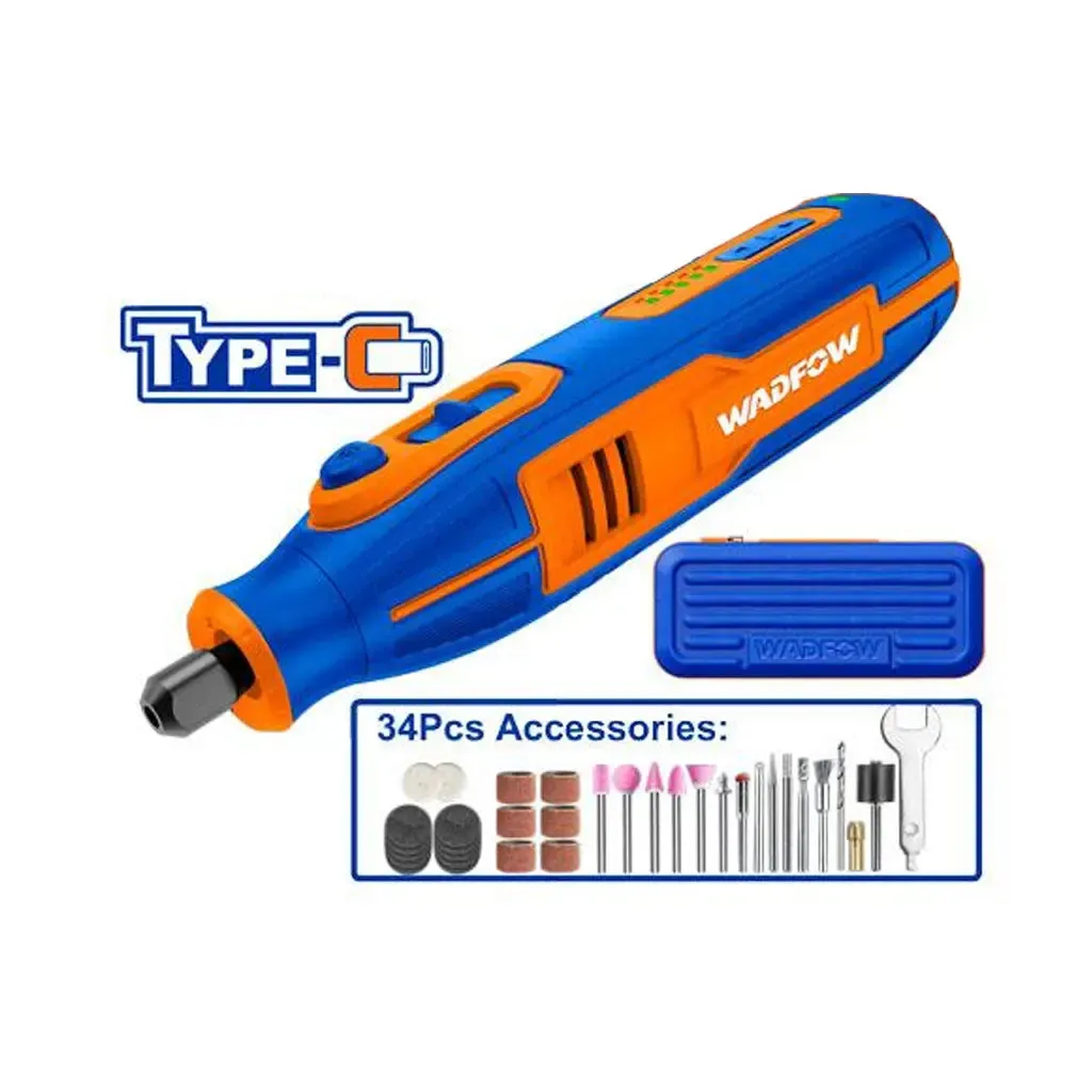 Máy mài mini dùng pin 4V (không kèm đầu và dây cáp sạc) Wadfow  WRYP1504