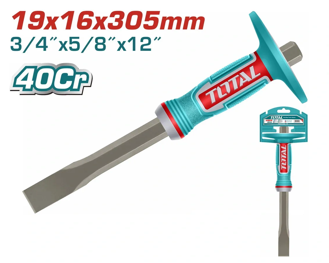 Đục sắt dẹp 19x16x305mm -TOTAL-THT4531916