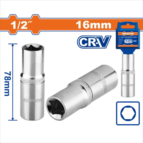Đầu tuýp dài 1/2"-16mm-Wadfow WSC7216