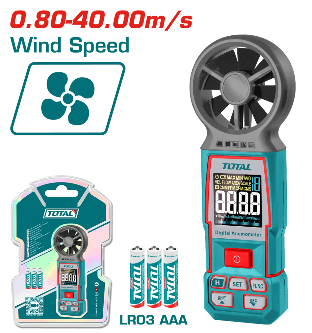 Máy đo tốc độ gió kỹ thuật số -TOTAL-TETAN031