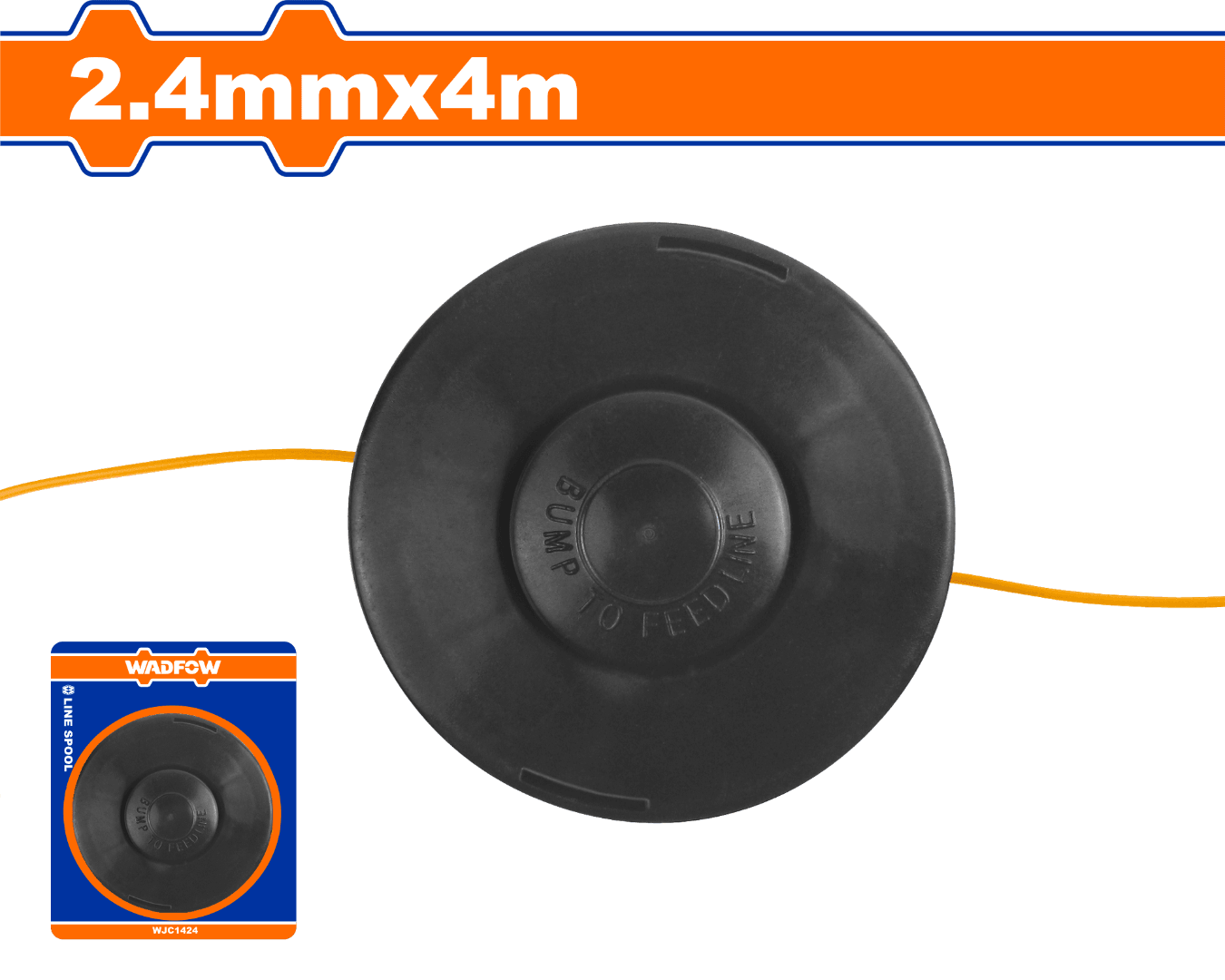 Cuộn dây cước cắt cỏ 2.4mmx4m Wadfow WJC1424