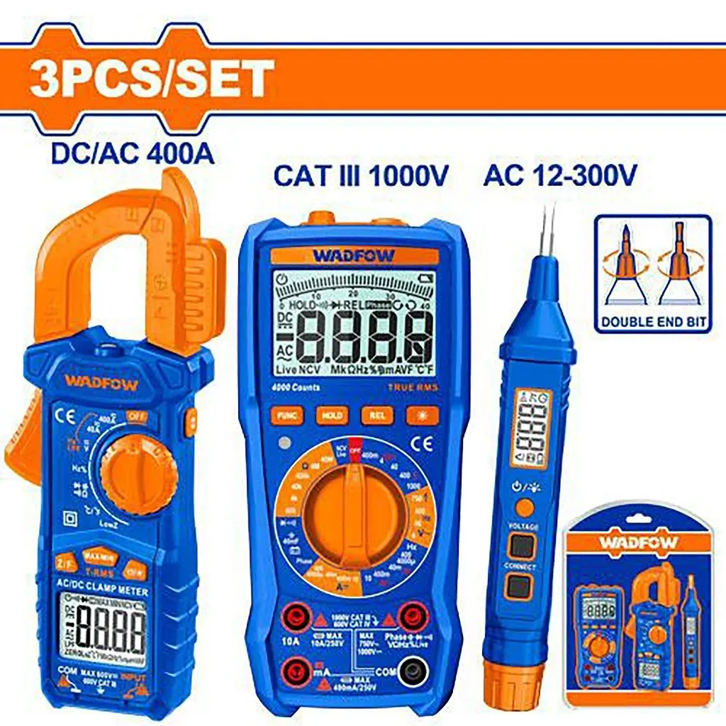Bộ 3 món kiểm tra và thử điện-Wadfow WDM94012