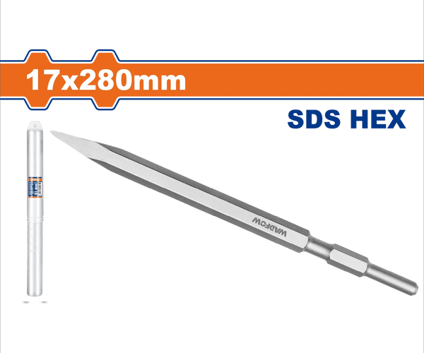Mũi đục nhọn đuôi lục giác 17x280mm Wadfow WGZ1205