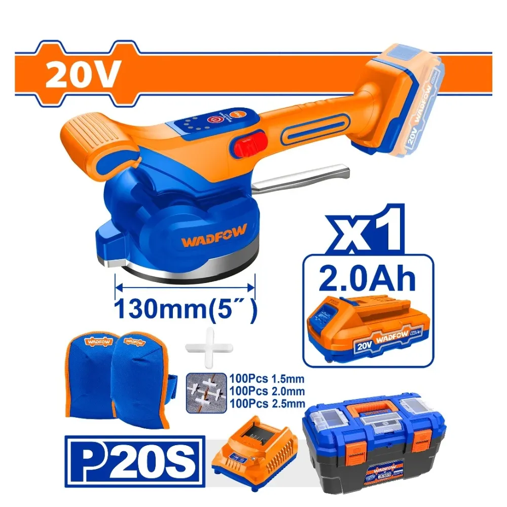 Bộ Máy rung ốp lát gạch dùng pin 20V Wadfow WTVM1D125