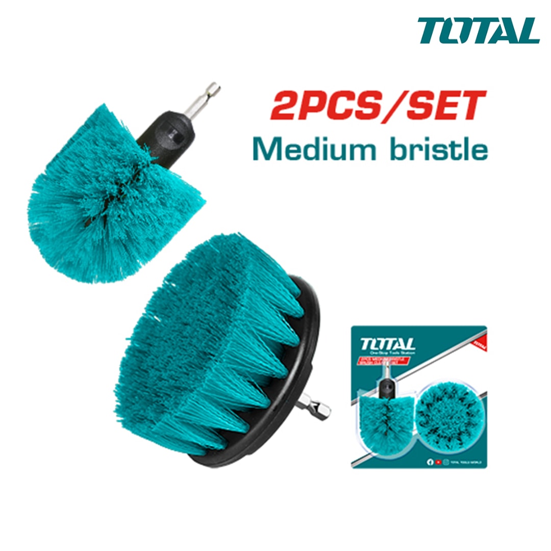Bộ 2 bàn chải sợi dẻo 3 inch & 3.5 inch -TOTAL-TACM2335
