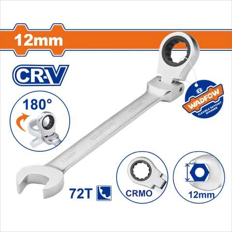 Cờ lê vòng miệng tự động lắc léo 12mm-Wadfow WSA6112