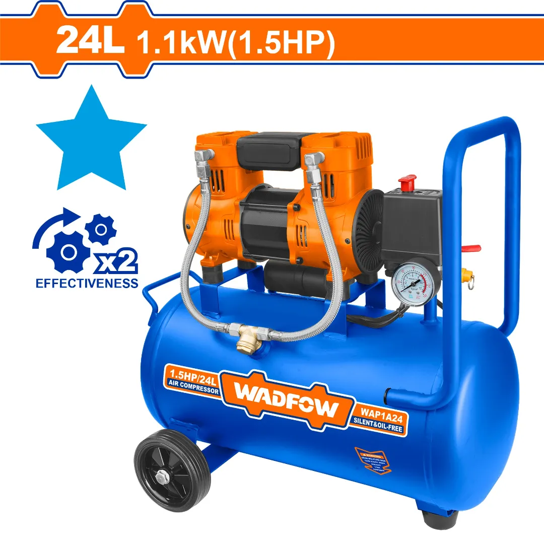 Máy nén khí (không dầu) 1100W-24L Wadfow WAP1A24