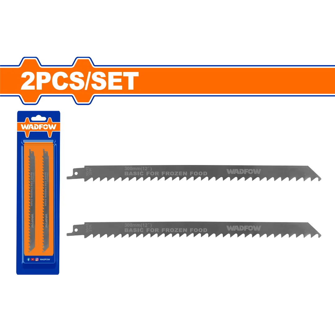 Bộ 2 lưỡi cưa kiếm (cắt thực phẩm đông lạnh) 300mm(12") Wadfow  WJT1211K