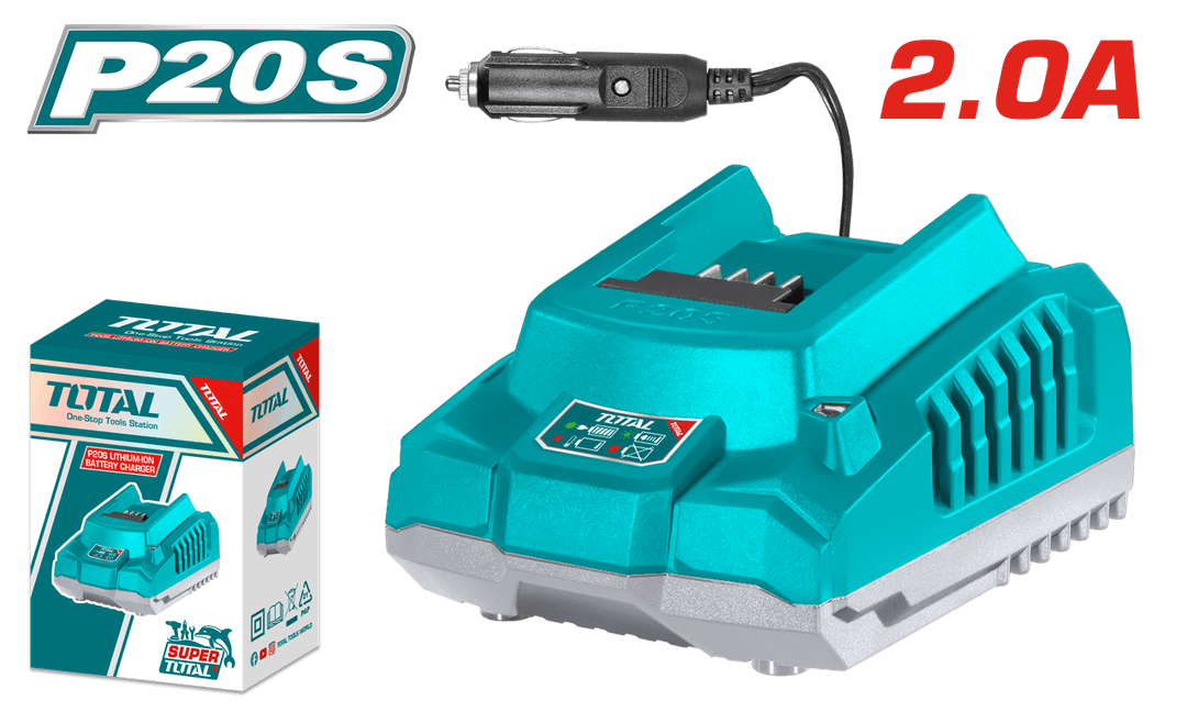 Sạc 20V chui cắm 
DC 12-24V-TOTAL-TFCLI2012