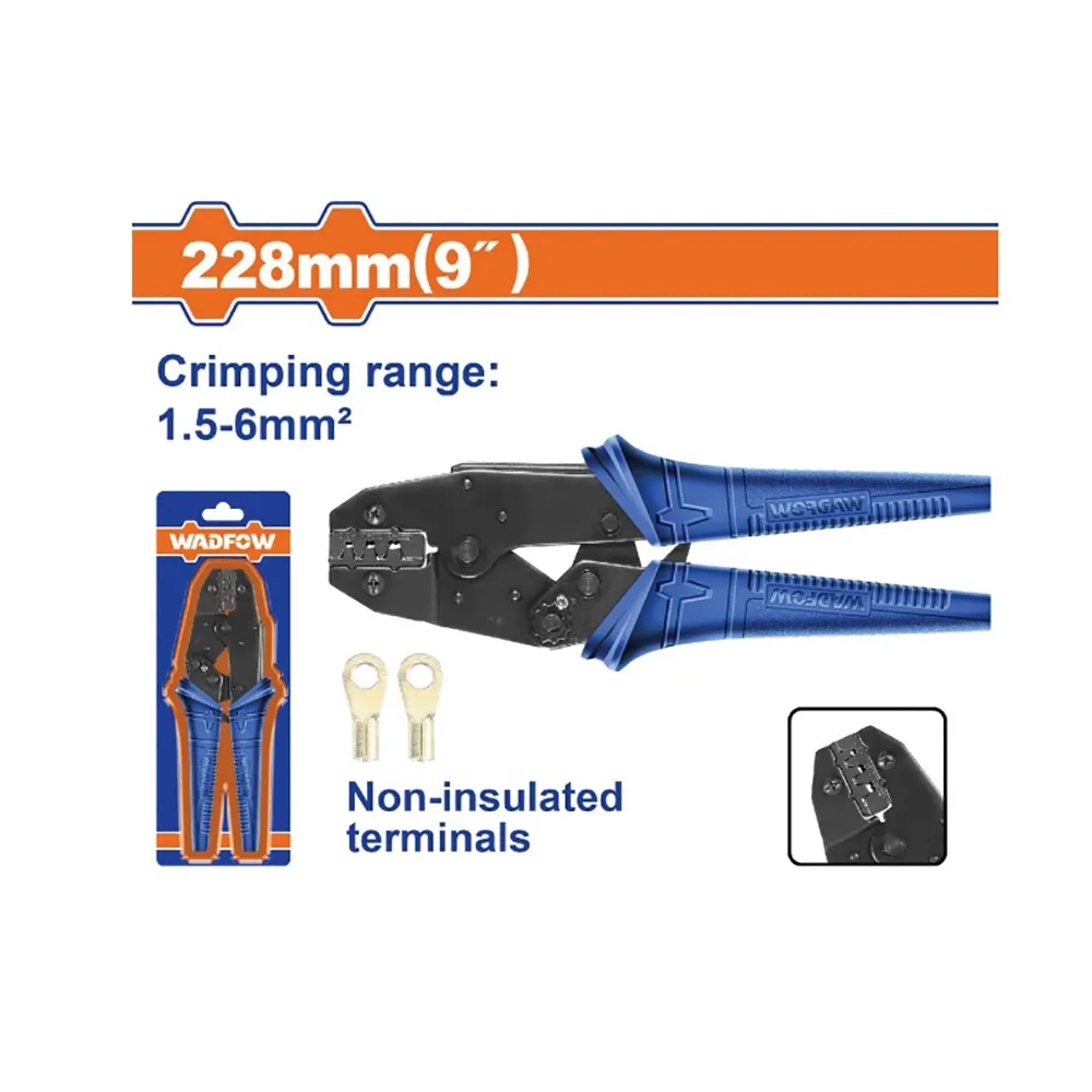 Kìm bấm cos 1.5-6mm² 228mm(9")-Wadfow WCP2609