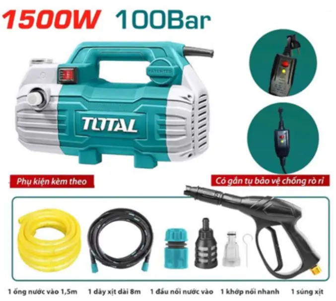 Máy xịt rửa  1500W-TOTAL-TGT112362
