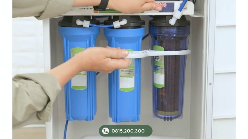 Phát hiện lõi lọc Kangaroo bị tắc hoặc quá hạn