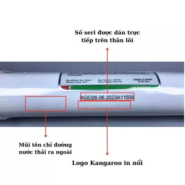Chi tiết lõi 5in1+ Hydrogen Kangaroo