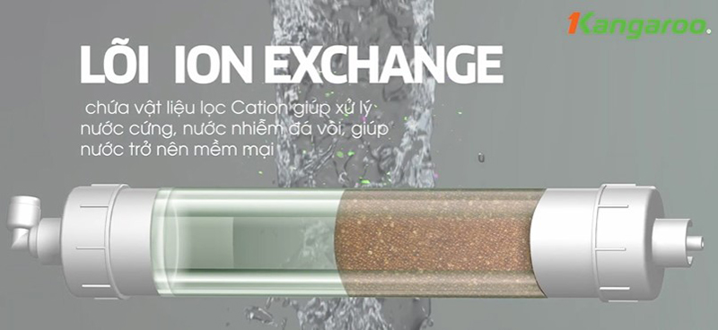 Lõi Ion Exchange Kangaroo làm mềm nước cứng