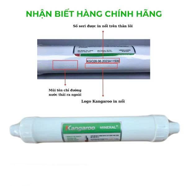 Chi tiết lõi Mineral+ Hydrogen Kangaroo