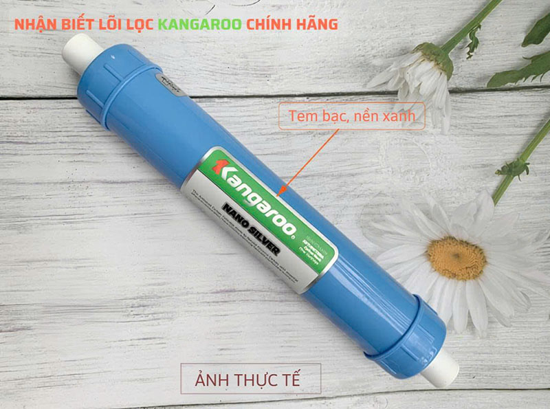 Lõi lọc Nanosilver Kangaroo thực tế