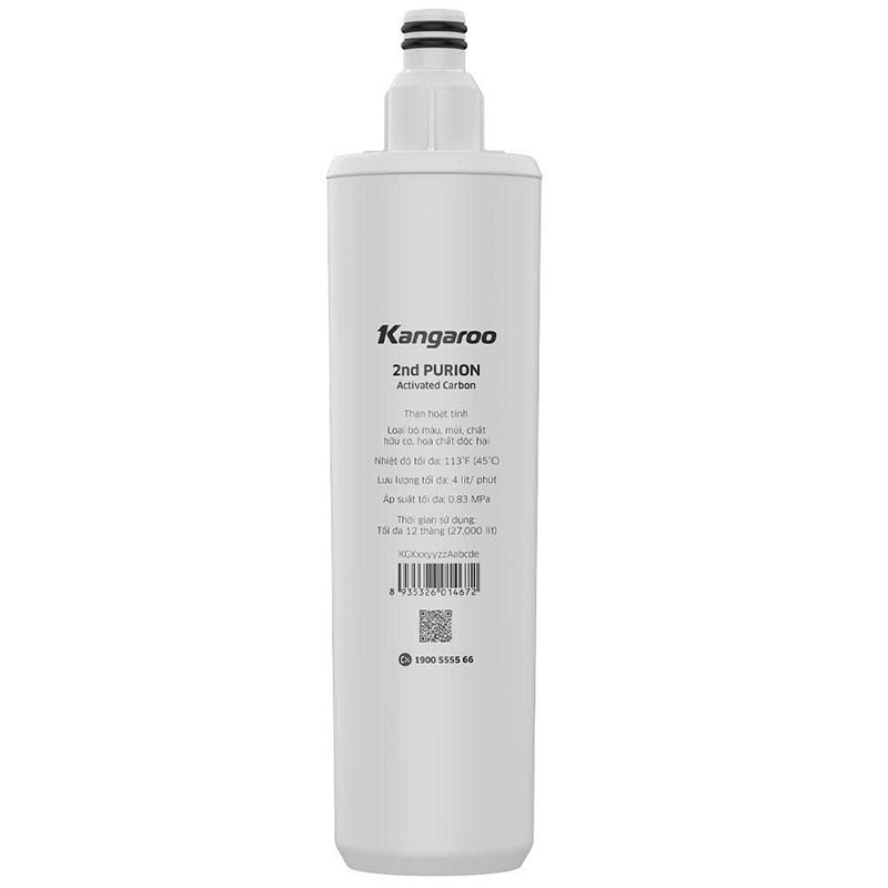 Lõi lọc nước Kangaroo Purion số 2 than hoạt tính chính hãng