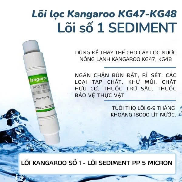 Chi tiết lõi Sediment Kangaroo KG47 KG48