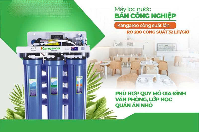 Máy lọc nước bán công nghiệp Kangaroo KG200 32 lít/h