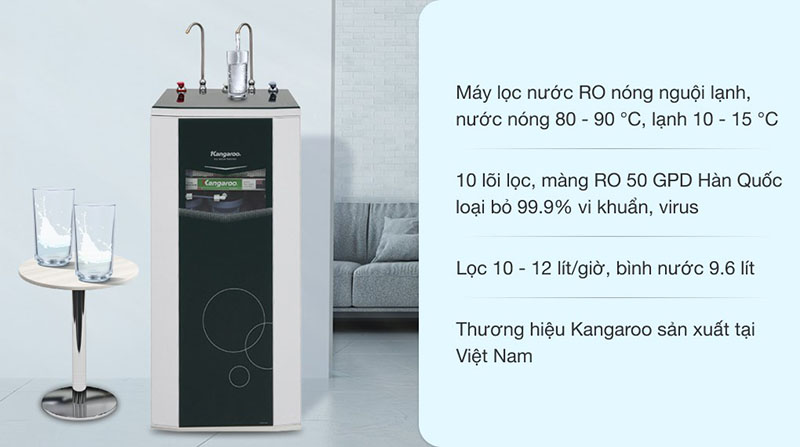 Máy lọc nước Kangaroo 3 chế độ nóng lạnh nguội KG10A3