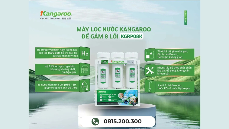 Máy lọc nước Kangaroo để gầm KGRP08K