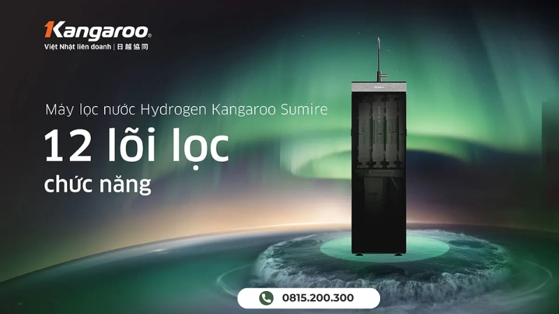Máy lọc nước Kangaroo tủ đứng Slim KG12HA