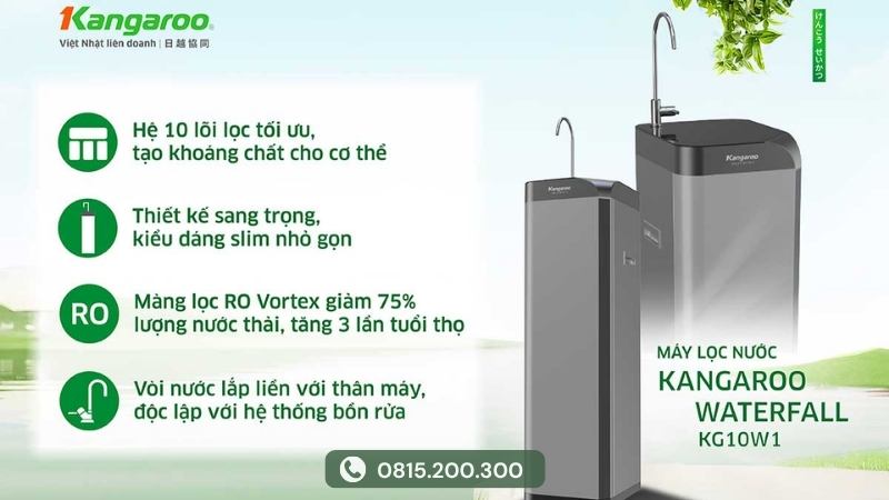 Máy lọc nước Kangaroo tủ đứng KG10W1