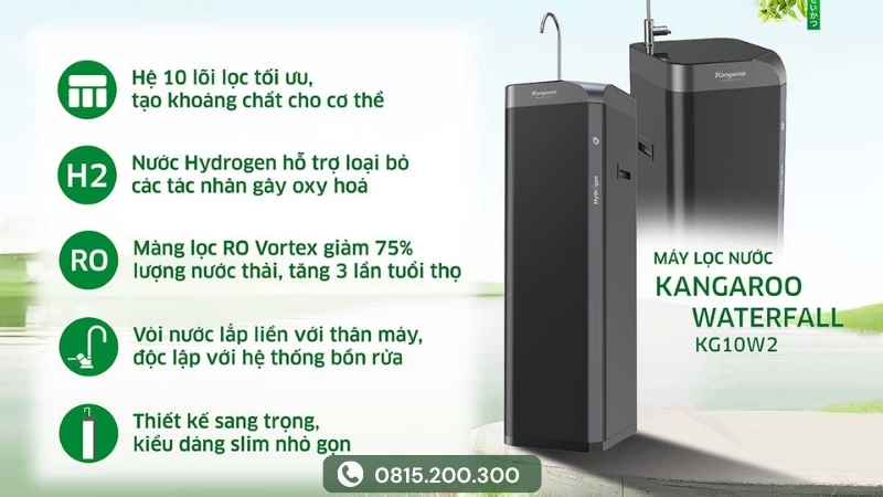 Máy lọc nước Kangaroo tủ đứng Hydrogen KG10W2
