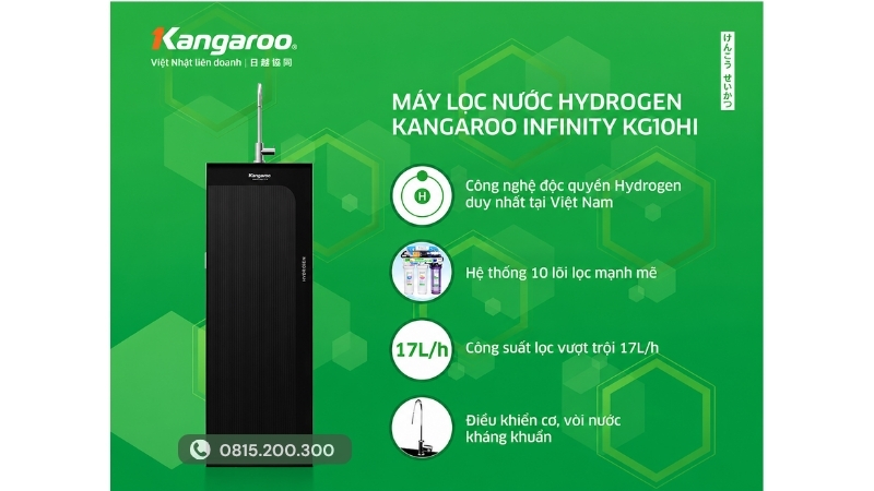Máy lọc nước Kangaroo tủ đứng Hydrogen KG10HI