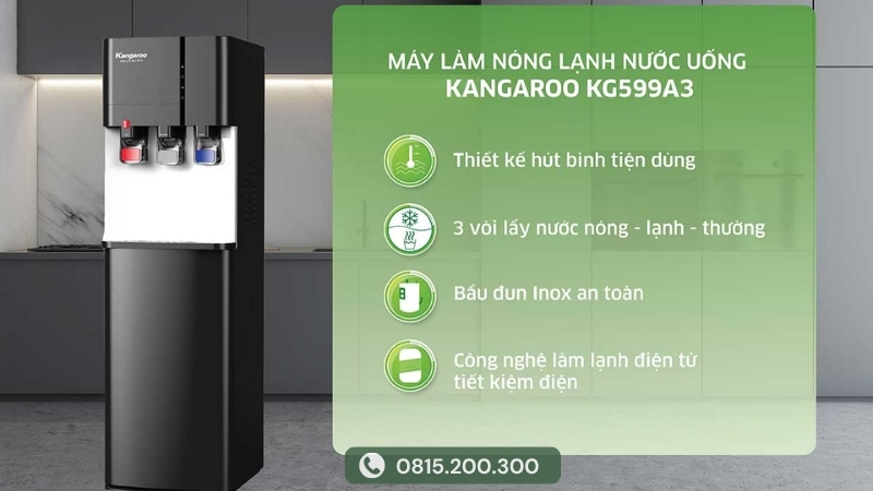 Cây nước nóng lạnh Kangaroo KG599A3