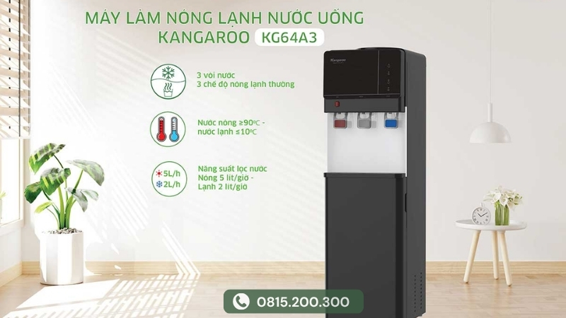 Cây nước nóng lạnh Kangaroo KG64A3